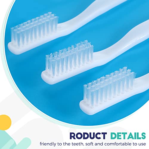 Yetene 400 Pack Individually Wrapped Disposable Toothbrush Hard Bristle Adult Manual Tooth Brush Travel Toothbrushes Single Use for Women Men Hotels Guest Rooms, White, 1.0 Count