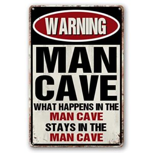 man cave decor and accessories funny metal garage signs for men mancave sign bar beer wall decor what happens in the man cave stay in the man cave personalized gifts