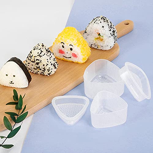 NCYOEW Onigiri Mold, Musubi Maker Press and 2 Triangle Rice Molds, Non Stick Musubi Maker Kit - Make Your Own Sushi at Home