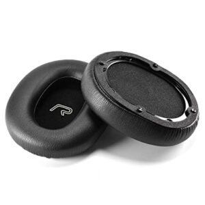 Leather Headphone Earmuffs Compatible with Edifier W860NB Active Headphones Foam Cushion Soft Cover Ear Pads Pair of in Ear Headphones Speaker Accessories Audio Cables (Black, One Size)