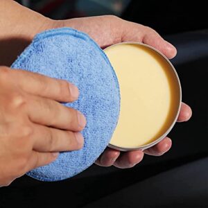 FONAROLL Microfiber Wax Applicator Pads, Car Wax Applicator, Buffing & Detail Polishing Foam Pads for Car Cleaning and Fine Polishing (5" Diameter, 6 Pack)…