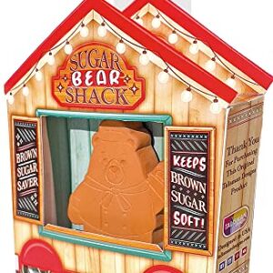 Talisman Designs Sugar Bear Saver | Cute & Adorable Design | Keeps Brown Sugar Fresher, Longer | Terracotta Brown Sugar Saver | Use for Dried Fruits, Bagels, Marshmallow & More