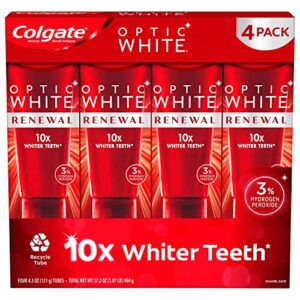 colgate optic white renewal toothpaste (4 pk/4.3 oz)
