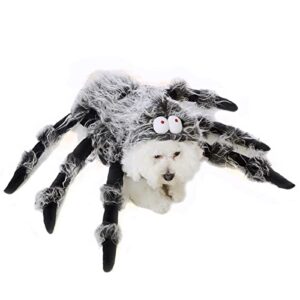 coomour dog halloween costume pet spider costume dog halloween cosplay clothes dress up accessories (m)