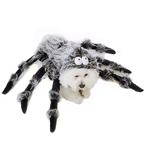 Coomour Dog Halloween Costume Pet Spider Costume Dog Halloween Cosplay Clothes Dress Up Accessories (M)