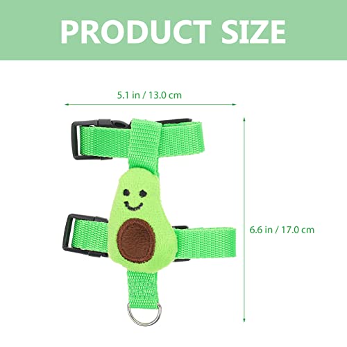 Ipetboom Bunny Harness and Leash: 1 Set Avocado Adjustable Small Pet Fruit Summer Outfit Costume for Rabbit Kitten Small Animal Hedgehog Ferret Piggies Squirrel Safety Walking Jogging