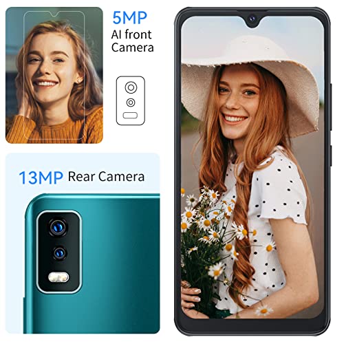 CUBOT Note 8 Smartphone Without Contract, 4G Android 11 Mobile Phone, 5.5 Inch HD Display, 13MP + 5MP Camera, 3100mAh Battery, 2GB/16GB, 128GB Expandable, Dual SIM