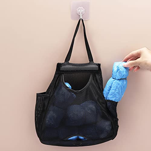 2pcs Plastic Bag Holders Grocery Bags Storage Small Dispenser Pockets Organizer, 8.6 inch x 10.2 inch