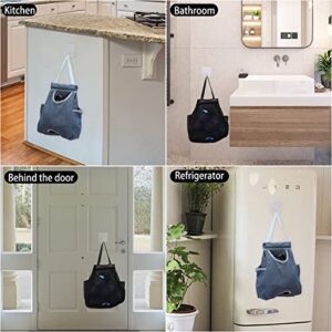 2pcs Plastic Bag Holders Grocery Bags Storage Small Dispenser Pockets Organizer, 8.6 inch x 10.2 inch