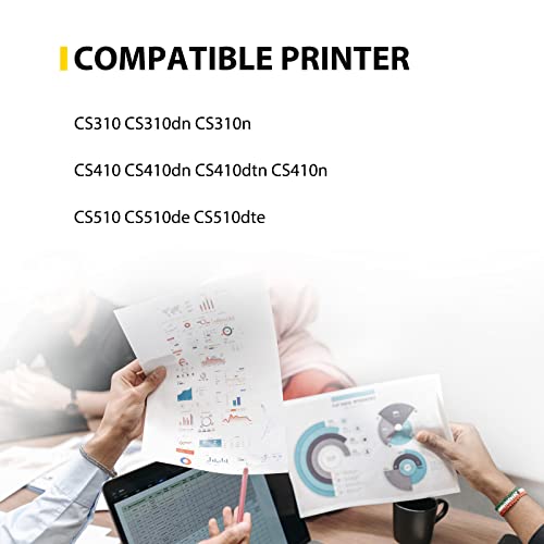 Jmomy 70C1HY0 Toner Cartridge Replacement for Lexmark 70C1HY0 701HY use with CS310 CS410 CS510 CS310dn CS410dn CS310n CS510de CS410n CS410dtn Printer (3,000 Pages/Yellow)