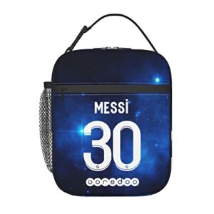 lionel paris psg #30 messi 2021 meal bag insulated lunch bag waterproof reusable lunch box ice packs for lunch bags