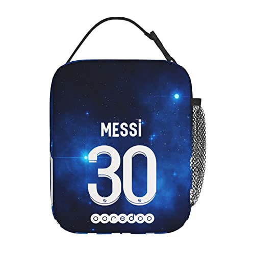 Lionel Paris Psg #30 Messi 2021 Meal Bag Insulated Lunch Bag Waterproof Reusable Lunch Box Ice Packs For Lunch Bags