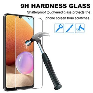 Coolpow 【3+3Pack】 Designed for Samsung Galaxy A32 5G Screen Protector Samsung A32 5G Screen Protector Tempered Glass Film, Anti-Scratch, Bubble Free