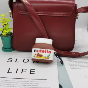 ZEPTY Compatible for AirPods Pro Case Cover 2019, Food Series Design Nutella Kids Teens Boys Girls Women Cute Funny Cool Silicon Cartoon 3D Shell Cover for AirPods Case Pro - Nutella