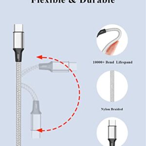 Multi Charging Cable, (3Pack 1FT) Short Multi USB Charger Cable Aluminum Braided 3 in 1 Universal Multiple Charging Cord with Type-C/Micro USB Connectors for Cell Phones Tablets (Charging Only)