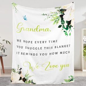mothers day blanket gifts for grandma, gifts for grandma, grandma birthday gifts, grandma gifts, great grandma gifts, grandma blanket soft throw blanket 60" x 50"