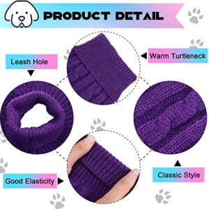 12 Pcs Bulk Small Dog Sweater Puppy Sweaters Turtleneck Cable Knit Dog Sweater Warm Knitted Pet Sweater Cold Weather Pet Clothes Apparel for Dogs Cats Small Medium Large Girl Boy (X-Small)