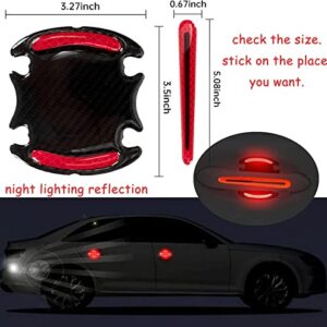 Car Door Handle Protector Handle Cup Protector Stickers and Decals for Cars Scratch Protector Exterior Car Accessories Red