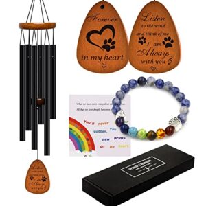 pet memorial gifts wind chimes - dog cat memorial gifts,pet lost gifts,bereavement remembrance gifts for loss of dog cat wind chimes,28 inches