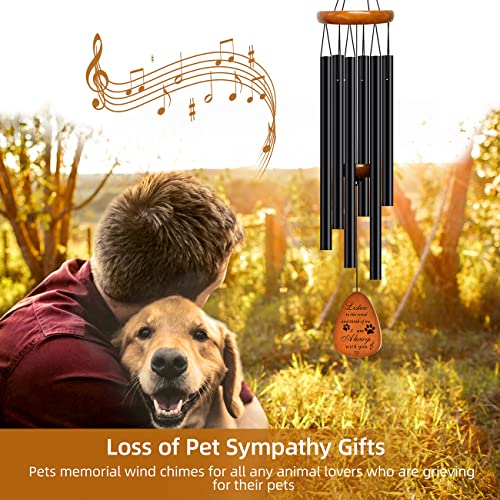 Pet Memorial Gifts Wind Chimes - Dog Cat Memorial Gifts,Pet Lost Gifts,Bereavement Remembrance Gifts for Loss of Dog Cat Wind Chimes,28 inches