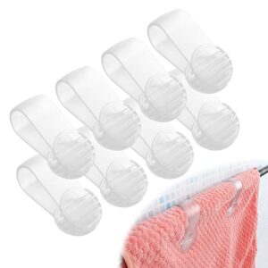 hand towel clips for kitchen,towel clip,8 clip, no paper towels on the ground, simple and transparent, suitable for fixing towels on the oven, dishwasher, stove