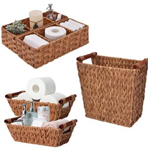 GRANNY SAYS Bundle of 3 Sets Wicker Storage Baskets