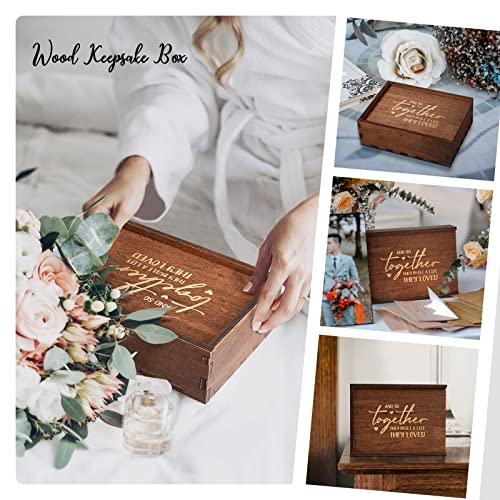 AW BRIDAL Wedding Memory Box Wood Keepsake Box Decorative Gift Box Wedding Engagement Gifts for Couples Anniversary Bridal Shower Gifts