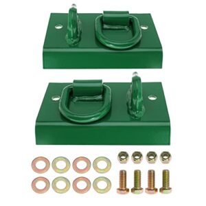 Tractor Bucket Hooks Bolt and D Ring on Grab Hooks for John Deere 1025R 2032R 3320 2520, 1/2" Shackles D Rings and 5/16 Grab Hooks for Tractor Bucket