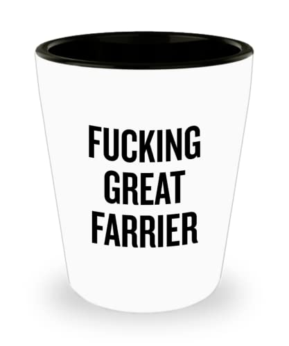 Farrier Gift Farrier Shot Glass Ceramic Shot Glass Funny Farrier Present Fucking Great Farrier