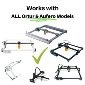 King Gubby Z Axis Adjuster for Ortur Laser Master 3, Laser Master 2 Pro, and Aufero Laser 1 & 2, Black (KG0001)