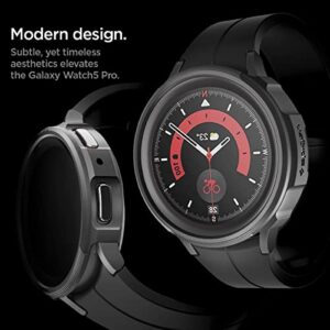 Spigen Liquid Air Armor Designed for Samsung Galaxy Watch 5 Pro Case 45mm (2022) - Matte Black