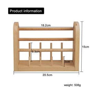 PhantomSky Wooden Spinning Yarn, Thread Holder/Thread Rack Multifunctional with 11 Vertical Spindles - for Sewing, Quilting, Embroidery, Hair-braiding, DIY Making