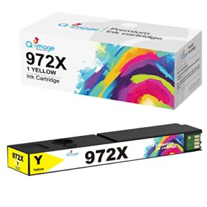 Q-image 972X Yellow Ink Cartridge Replacement for HP 972X 972A 972 X Work for HP PageWide Pro 477dw 477dn 577dw 577z 452dw 452dn 552dw P55250dw Printers