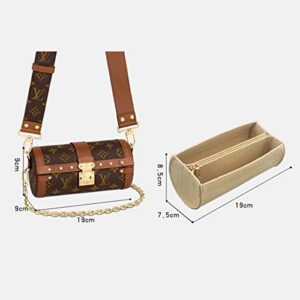 Suitable for new TRUNK Papillon liner bag storage and finishing lining bag support felt bag storage bag 1002Caramel-A