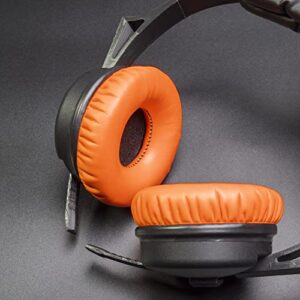 Voarmaks Orange Replacement Ear Pads Foam Cushion Headband Compatible with Sennheiser HD25 HD 25 HD 25-1 HD25-1ii HD25SP HMD25 HME25 HMEC25 Headphones