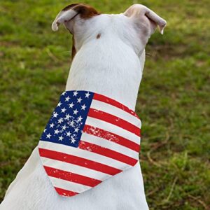 American Flag Pet Bandana Collar - USA Flag Scarf Collar - Patriot Dog Bandana (Small)