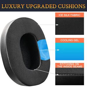 SOULWIT Cooling-Gel Earpads Cushions Replacement for Skullcandy Hesh 3/ANC/Evo & Crusher Wireless/ANC/Evo & Venue ANC Over-Ear Headphones,Ear Pads Cushions with Noise Isolation Foam