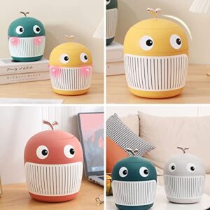 Aiabaleaft Cute Cartoon Whales Shape Trash Cans Cute Desktop Trash Can for Bathrooms,Kitchens,Offices,Waste Basket for Dressing Table (Pink)