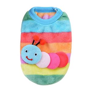 pet clothes autumn and winter dog clothes striped home clothes teacup extra large dog sweater soft fleece