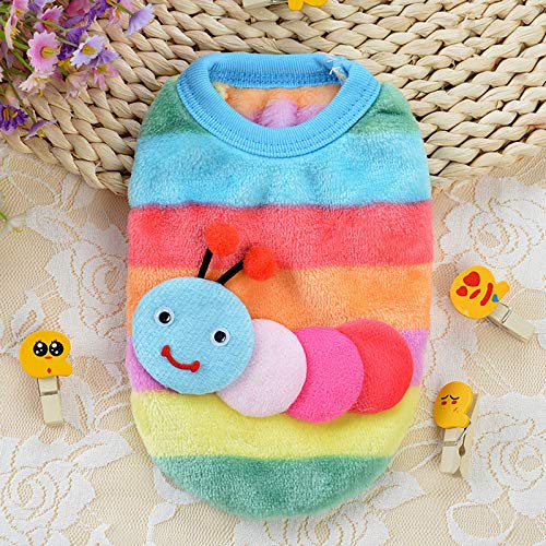 Pet Clothes Autumn and Winter Dog Clothes Striped Home Clothes Teacup Extra Large Dog Sweater Soft Fleece