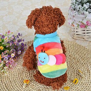 Pet Clothes Autumn and Winter Dog Clothes Striped Home Clothes Teacup Extra Large Dog Sweater Soft Fleece