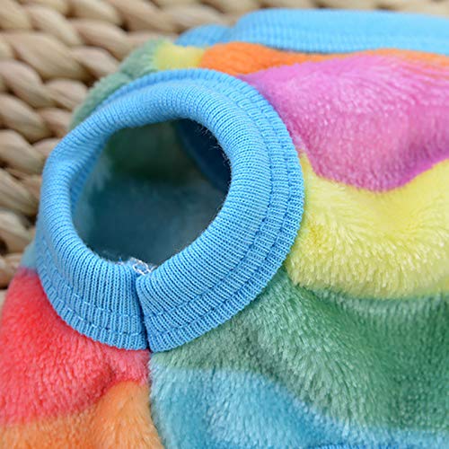 Pet Clothes Autumn and Winter Dog Clothes Striped Home Clothes Teacup Extra Large Dog Sweater Soft Fleece