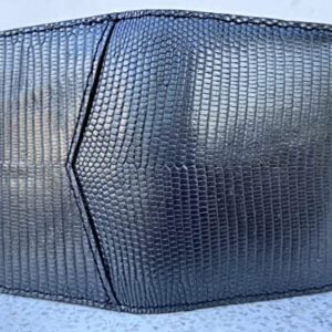 Double side Black Lizard leather skin Credit Cardholder, leather credit cardcase, leather creditcard cover
