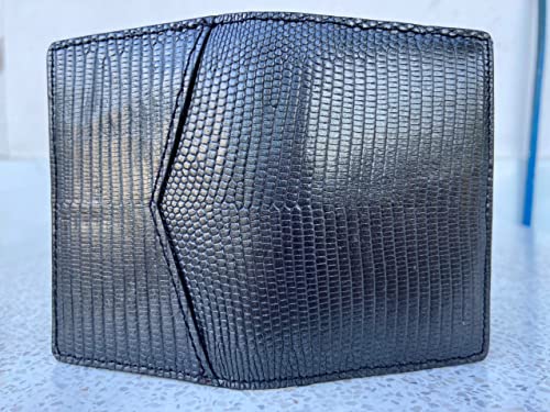 Double side Black Lizard leather skin Credit Cardholder, leather credit cardcase, leather creditcard cover