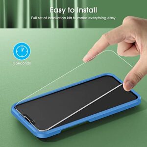 Emetok [6 in 1 Set for iPhone 13 Case, Yellowing Resistant, Soft Touch, Slim & Strong, Edges Reinforced Case for iPhone 13 6.1, Transparent