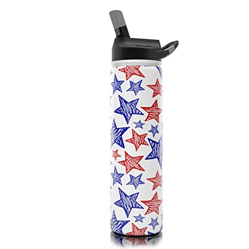 Seriously Ice Cold SIC 27oz Insulated Water Bottle Thermos, Premium Triple Layer Vacuum Stainless Steel, BPA Free Wide Mouth Lid with Carabiner Clip