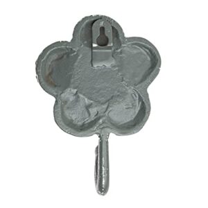 Foreside Home & Garden Five Petal Flower Wall Hook Cast Iron