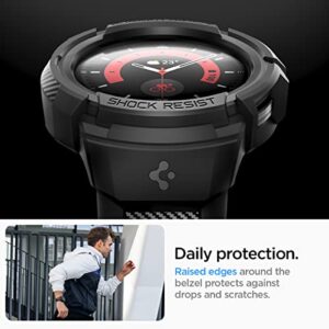 Spigen Rugged Armor Pro Designed for Samsung Galaxy Watch 5 Pro Band with Case Protector 45mm (2022) - Black