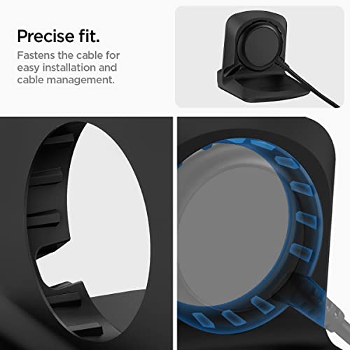 Spigen S353 Designed for Galaxy Watch 6 40, 44mm / Galaxy Watch 6 Classic 43, 47mm / Galaxy Watch 5 40, 44mm / Galaxy Watch 5 Pro 45mm Charger Stand - Black