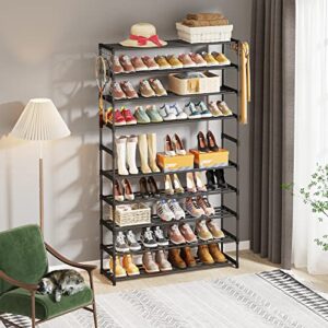 Tribesigns 10 Tiers Shoe Rack Shoe Shelf Large Capacity Shoe Organizer Tall Shoe Storage for Closet Entryway, Space Saving Shoe Tower for Living Room Hallwa